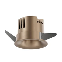 Spot incastrabil Lucide SNAX metal, sampanie, LED, 12W, 900lm, 2700K-4000K - 55951/12/05