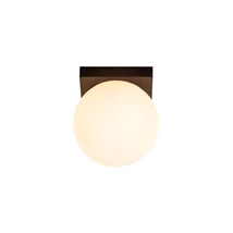 Plafoniera pentru baie Lucide TASSA metal, sticla, negru, opal, LED dim, 12W, 1800-3000K, 700 Lm, IP40 - 57150/10/30