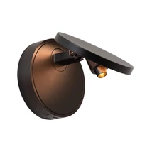 Aplica de perete Lucide UFOR metal, negru, LED dim, 5,8W, 1800K, 500 Lm - 57251/06/30
