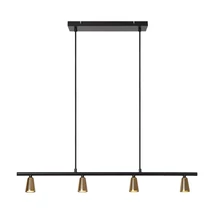 Pendul Lucide TIANA metal, negru, sampanie, GU10, 25W - 65401/04/05