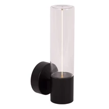 Aplica de perete exterioara Lucide FILANI metal, sticla, negru, transparent, LED, 8W, 600lm, 2700K, IP54 - 66800/08/30