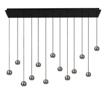 Pendul Lucide MONTANA metal, negru, gri, LED, 5.7W, 570lm, 2700K-4000K - 68400/75/15