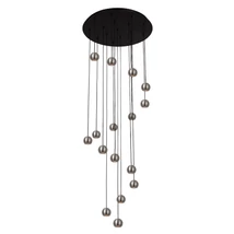 Pendul Lucide MONTANA metal, negru, gri, LED, 5.7W, 390lm, 2700K-4000K - 68400/92/15