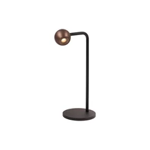 Veioza Lucide MONTANA metal, negru, maro, LED, 5W, 390lm, 2700K - 68500/05/96