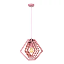 Pendul Lucide MAURO metal,lemn,pink,E27 - 77489/01/66