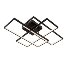 Plafoniera Lucide LOKERO metal, negru, LED, 60W, 2000lm, 2700K-4000K - 78101/60/30