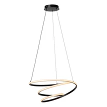 Pendul Lucide ESPIRAL metal, negru, LED, 40W, 2500lm, 2700K-4000K - 78403/40/30