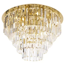 Plafoniera Maxlight MONACO metal, sticla, auriu, G9 - C0224