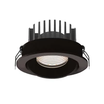 Spot incastrabil Maxlight CYKLOP metal, acril, negru, transparent. LED, 12W, 900lm, 4000K, IP65 - H0095-4000K