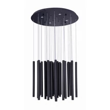 Pendul Maxlight ORGANIC metal, acril, negru, dimabil, LED, 3000K, 33x1W + 4x3W, 2200lm - P0419D