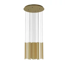 Pendul Maxlight ORGANIC metal, acril, auriu, dimabil, LED, 3000K, 33x1W + 4x3W, 2200lm - P0476D
