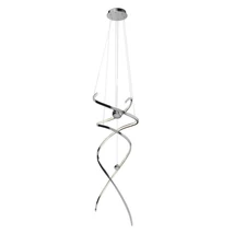 Pendul Maxlight RITZ metal, acril, crom, dimabil, LED, 3000K, 100W, 8600lm - P0482D