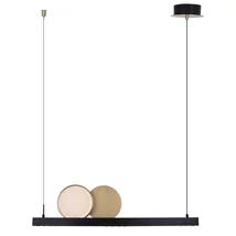Pendul Maxlight MOMO metal, acril, negru, auriu, LED, 35W, 3010lm, 3000K - P0487