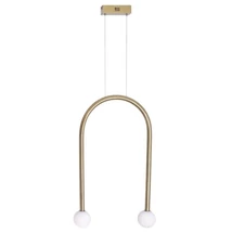 Pendul Maxlight ENIGMA metal, sticla, auriu, alb, LED, 3000K, 4W, 352lm - P0514
