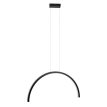 Pendul Maxlight ARC metal, negru, LED, 3000K, 21W, 1680lm - P0519