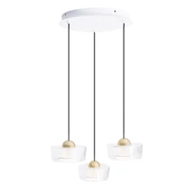 Pendul Maxlight LIPARI metal, acril, auriu, transparent, LED, 22W, 1728lm, 3000K - P0543