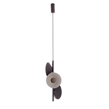 Pendul Maxlight PURO metal, pasla, negru, gri, LED, 8W, 320lm, 3000K - P0562