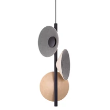 Pendul Maxlight PURO metal, pasla, negru, crem, LED, 8W, 320lm, 3000K - P0563
