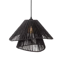 Pendul Maxlight AMALFI hartie, negru, E27 - P0580