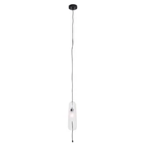 Pendul Maxlight MAURI metal, sticla, negru, transparent, E14 - P0588