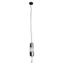 Pendul Maxlight MAURI metal, sticla, negru, alb, fumuriu, E14 - P0590