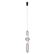 Pendul Maxlight BORA metal, sticla, negru, auriu, alb, LED, 3000K, 28W, 1630lm - P0592