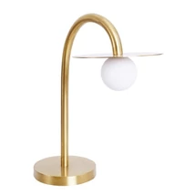 Veioza Maxlight ENIGMA metal, sticla, auriu, alb, LED, 3000K, 2W, 176lm - T0054