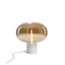 Veioza Maxlight MOONSTONE marmura, sticla, alb, alama, E27 - T0056