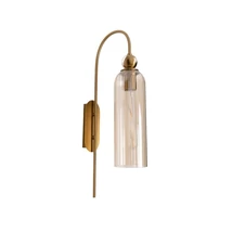 Aplica de perete Maxlight CAMPANILA metal, sticla, alama, transparent, E27 - W0332