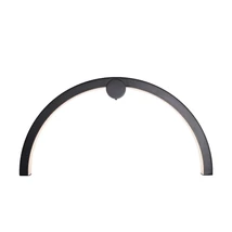 Aplica de perete Maxlight ARC metal, negru, LED, 3000K, 16W, 1280lm, IP44 - W0334