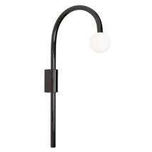 Aplica de perete Maxlight ENIGMA metal, sticla, negru, alb, LED, 3000K, 2W, 176lm - W0337
