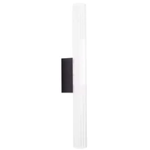 Aplica de perete Maxlight FAYETTE metal, sticla, negru, transparent, LED, 12W, 780lm, 3000K, IP44 - W0365