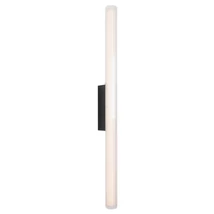 Aplica de perete Maxlight FAYETTE metal, sticla, negru, transparent, LED, 18W, 1170lm, 3000K, IP44 - W0367