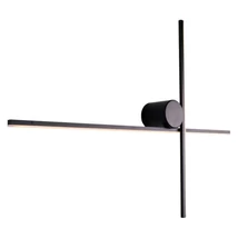 Aplica de perete Maxlight ARNE metal, negru, LED, 10W, 650lm, 3000K, IP44 - W0369