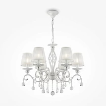 Candelabru Maytoni GRACE organza alb 6x E14 - ARM247-06-G