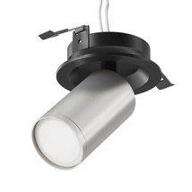 Spot incastrabil Maytoni FOCUS S metal, argintiu, negru, GU10 - C048CL-U-1BS