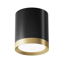 Plafoniera Maytoni Hoop metal, negru, auriu, GX53 - C086CM-GX53-MRD-BG