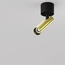 Plafoniera Maytoni FOCUS T metal, negru, alama, LED, 6W, 3000K, 340 Lm - C141CL-L125-6W3K-BBS
