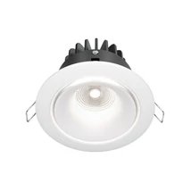 Spot incastrabil Maytoni YIN metal, alb, LED, 4000K, 12W, 960lm - DL031-L12W4K-W
