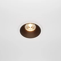 Spot incastrabil Maytoni ALFA metal, alb, negru, LED, 15W, 2700K, 750Lm - DL043-01-15W2.7K-RD-WB-DE