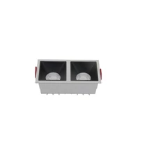 Spot incastrabil Maytoni Alfa LED metal, plastic, alb, negru, LED, 3000K, 30W, 2100lm - DL043-02-15W3K-D-SQ-WB