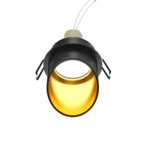 Spot incastrabil Maytoni Lipari metal, negru, auriu, GU10 - DL044-01-GU10-B