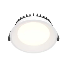 Spot incastrabil pentru baie Maytoni OKNO metal, alb, LED, 3000K, 18W, 1400lm, IP44 - DL055-18W3K-W