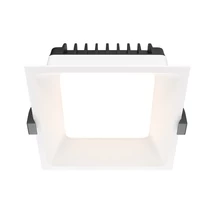 Spot incastrabil pentru baie Maytoni OKNO metal, alb, LED, 3000K, 12W, 900lm, IP44 - DL056-12W3K-W