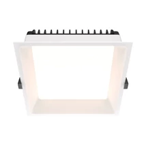 Spot incastrabil pentru baie Maytoni OKNO metal, alb, LED, 4000K, 24W, 1800lm, IP44 - DL056-24W4K-W