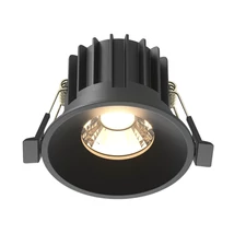 Spot incastrabil Maytoni ROUND metal, negru, LED, 3000K, 12W, 910lm - DL058-12W3K-B