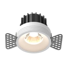 Spot incastrabil Maytoni ROUND metal, alb, LED, 3000K, 12W, 920lm - DL058-12W3K-TRS-W