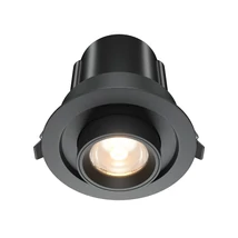 Spot incastrabil Maytoni HIDDEN metal, plastic, negru, LED, 3000K, 10W, 760lm - DL095-01-10W3K-B
