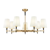 Candelabru Maytoni ZARAGOZA textil alb 7x E14 - H001CL-07BS
