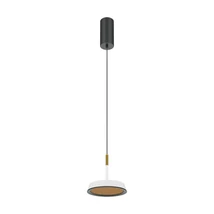 Pendul Maytoni EL metal, alb, negru, LED, 3000K, 12W, 800lm - MOD041PL-L15WG3K